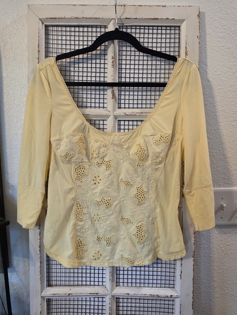 Free People Eyelet top